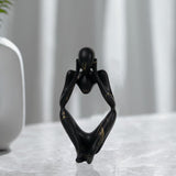 Maxbell Abstract Thinker Statue Collectible Ornament for Living Room Desk Decoration Focus