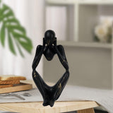 Maxbell Abstract Thinker Statue Collectible Ornament for Living Room Desk Decoration Focus