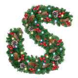 Maxbell 2.7M Christmas Garland Lightweight Hanging for Chandeliers Rooms Indoor