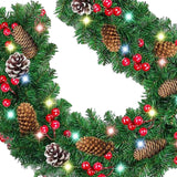 Maxbell 2.7M Christmas Garland Lightweight Hanging for Chandeliers Rooms Indoor
