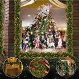 Maxbell 2.7M Christmas Garland Lightweight Hanging for Chandeliers Rooms Indoor