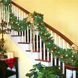 Maxbell 2.7M Christmas Garland Lightweight Hanging for Chandeliers Rooms Indoor