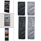 Maxbell Wall Hanging Storage Bag Magazine Holder Heavy Duty for Office Closet 5 Pockets Black