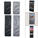 Maxbell Wall Hanging Storage Bag Magazine Holder Heavy Duty for Office Closet 5 Pockets Black
