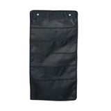 Maxbell Wall Hanging Storage Bag Magazine Holder Heavy Duty for Office Closet 5 Pockets Black