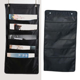 Maxbell Wall Hanging Storage Bag Magazine Holder Heavy Duty for Office Closet 5 Pockets Black