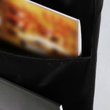 Maxbell Wall Hanging Storage Bag Magazine Holder Heavy Duty for Office Closet 5 Pockets Black