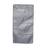 Maxbell Wall Hanging Storage Bag Magazine Holder Heavy Duty for Office Closet Grey 5 Pockets