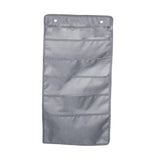Maxbell Wall Hanging Storage Bag Magazine Holder Heavy Duty for Office Closet Grey 5 Pockets