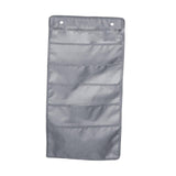Maxbell Wall Hanging Storage Bag Magazine Holder Heavy Duty for Office Closet Grey 5 Pockets