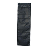 Maxbell Wall Hanging Storage Bag Magazine Holder Heavy Duty for Office Closet Black 10 Pockets
