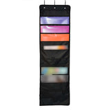 Maxbell Wall Hanging Storage Bag Magazine Holder Heavy Duty for Office Closet Black 10 Pockets