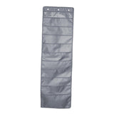 Maxbell Wall Hanging Storage Bag Magazine Holder Heavy Duty for Office Closet Grey 10 Pockets