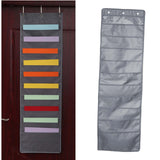 Maxbell Wall Hanging Storage Bag Magazine Holder Heavy Duty for Office Closet Grey 10 Pockets