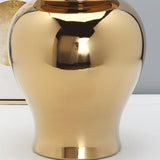 Maxbell Traditional Ceramic Ginger Jar Flower Vase with Lid Porcelain Jar