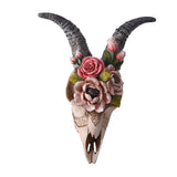 Maxbell 3D Longhorn Sheep Head Skull Sculpture Decor Ornament Animal Wall Hanging