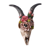 Maxbell 3D Longhorn Sheep Head Skull Sculpture Decor Ornament Animal Wall Hanging