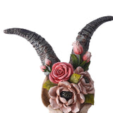 Maxbell 3D Longhorn Sheep Head Skull Sculpture Decor Ornament Animal Wall Hanging
