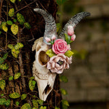 Maxbell 3D Longhorn Sheep Head Skull Sculpture Decor Ornament Animal Wall Hanging