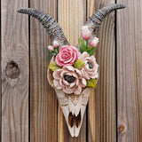 Maxbell 3D Longhorn Sheep Head Skull Sculpture Decor Ornament Animal Wall Hanging