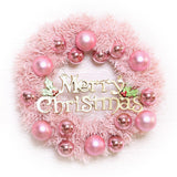 Maxbell Artificial Flowers Garland Holiday Hanging Home Festive Wreath Christmas 30cm with Ball