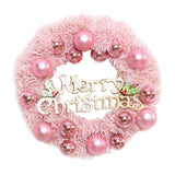 Maxbell Artificial Flowers Garland Holiday Hanging Home Festive Wreath Christmas 30cm with Ball