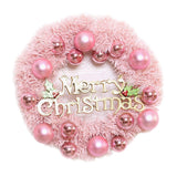 Maxbell Artificial Flowers Garland Holiday Hanging Home Festive Wreath Christmas 40cm with Ball
