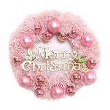 Maxbell Artificial Flowers Garland Holiday Hanging Home Festive Wreath Christmas 40cm with Ball