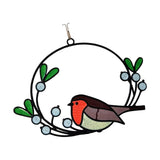 Maxbell Metal Wall Art Decor Hanging Wall Sculptures Birds On The Branch Figurines 21x15cm One Bird