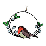 Maxbell Metal Wall Art Decor Hanging Wall Sculptures Birds On The Branch Figurines 21x15cm One Bird