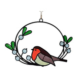 Maxbell Metal Wall Art Decor Hanging Wall Sculptures Birds On The Branch Figurines 21x15cm One Bird