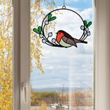 Maxbell Metal Wall Art Decor Hanging Wall Sculptures Birds On The Branch Figurines 21x15cm One Bird