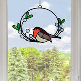 Maxbell Metal Wall Art Decor Hanging Wall Sculptures Birds On The Branch Figurines 21x15cm One Bird