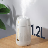 Maxbell Desktop Humidifier Mist Maker Night Light Indoor USB Silent for Bedroom Home White
