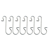 Maxbell 100x Christmas Ornament Hooks Christmas Tree Hangers Heavy Duty Home Silver