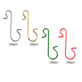 Maxbell 100x Christmas Ornament Hooks Christmas Tree Hangers Heavy Duty Home Silver