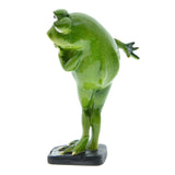 Maxbell Modern Frog Figurine Desktop Bookshelf Craft for Gift Restaurant Holiday