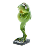 Maxbell Modern Frog Figurine Desktop Bookshelf Craft for Gift Restaurant Holiday