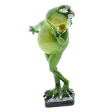 Maxbell Modern Frog Figurine Desktop Bookshelf Craft for Gift Restaurant Holiday