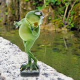 Maxbell Modern Frog Figurine Desktop Bookshelf Craft for Gift Restaurant Holiday