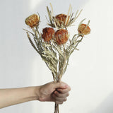 Maxbell Boho Dried Flower Cake Topper DIY Bouquet Prop for Home Wedding Outdoor