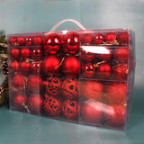 Maxbell 100Pcs Christmas Ball Ornaments Tree Decoration Engagement Festive Red