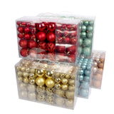 Maxbell 100Pcs Christmas Ball Ornaments Tree Decoration Engagement Festive Red