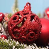 Maxbell 100Pcs Christmas Ball Ornaments Tree Decoration Engagement Festive Red
