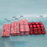 Maxbell 100Pcs Christmas Ball Ornaments Tree Decoration Engagement Festive Red