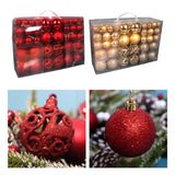 Maxbell 100Pcs Christmas Ball Ornaments Tree Decoration Engagement Festive Red