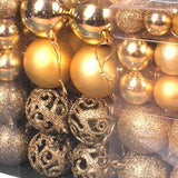 Maxbell 100Pcs Christmas Ball Ornaments Tree Decoration Engagement Festive Gold
