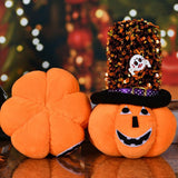 Maxbell Creative Halloween Pumpkin Doll Plush Toy Gift Ornaments for Holiday Round 12cmx19cm