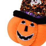 Maxbell Creative Halloween Pumpkin Doll Plush Toy Gift Ornaments for Holiday Round 12cmx19cm