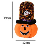 Maxbell Creative Halloween Pumpkin Doll Plush Toy Gift Ornaments for Holiday Round 12cmx19cm